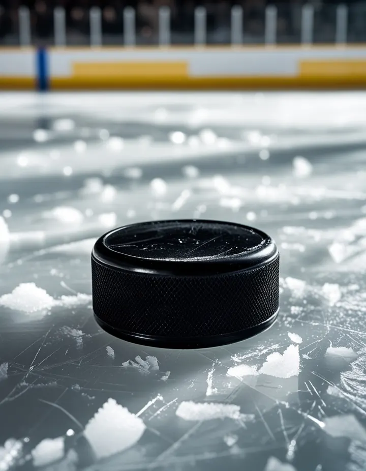 Top Crypto Betting Sites: A black puck on scratched ice under a hard flash A black puck on scratched ice under a hard flash