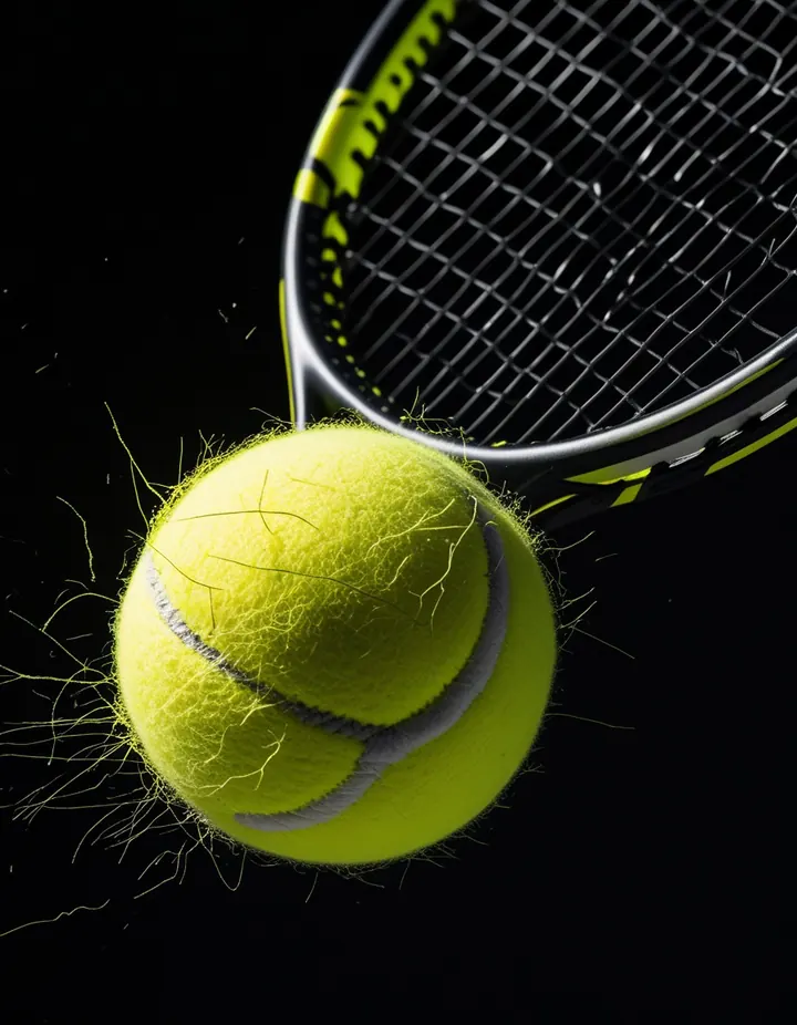Top Crypto Betting Sites: A tennis ball squashed against the racket strings A tennis ball squashed against the racket strings