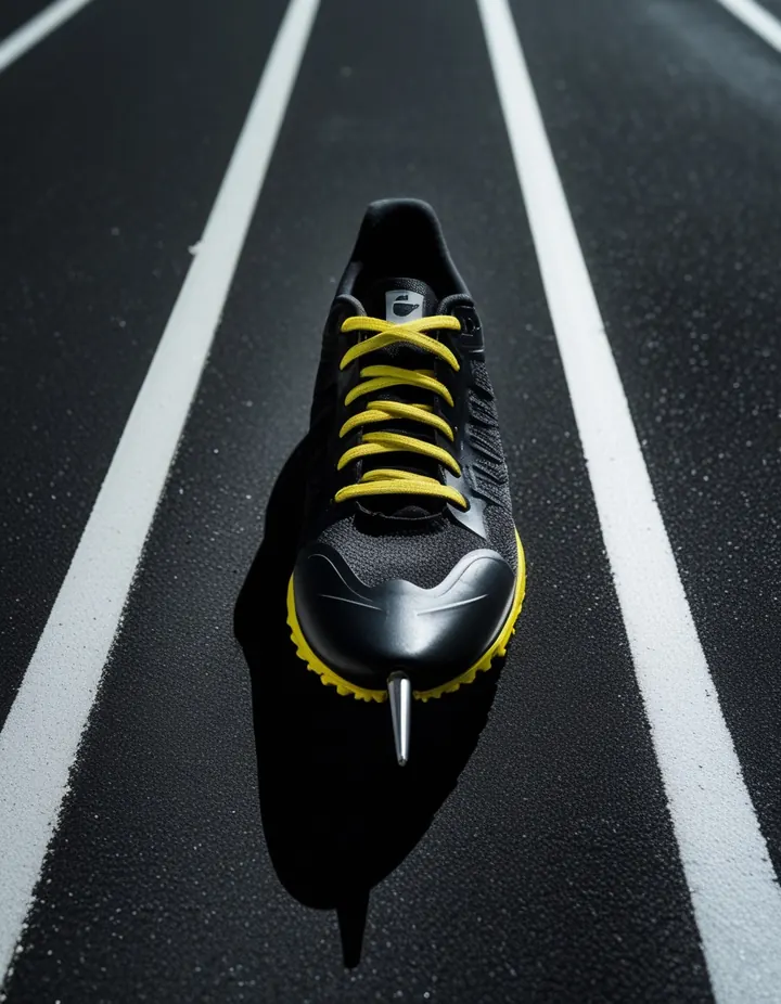 Top Crypto Betting Sites: A spiked running shoe on the white line of a track lane A spiked running shoe on the white line of a track lane