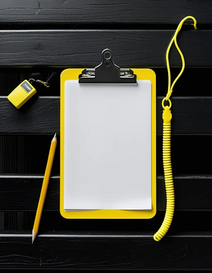 Top Crypto Betting Sites: A blank clipboard and a yellow pencil on a black bench A blank clipboard and a yellow pencil on a black bench