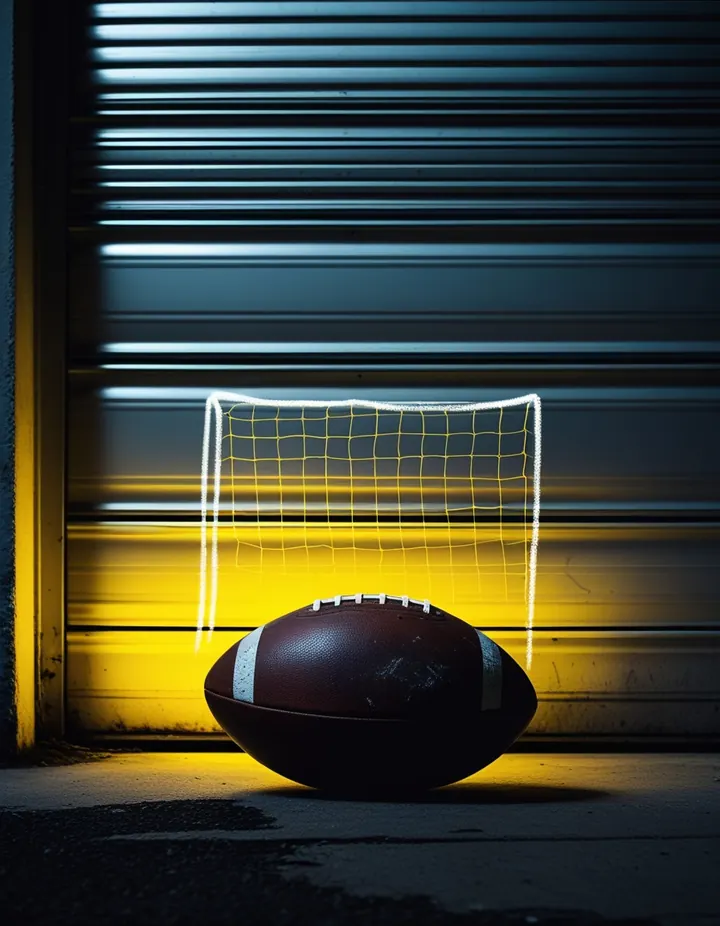 Top Crypto Betting Sites: A ball against a garage door at night A ball against a garage door at night