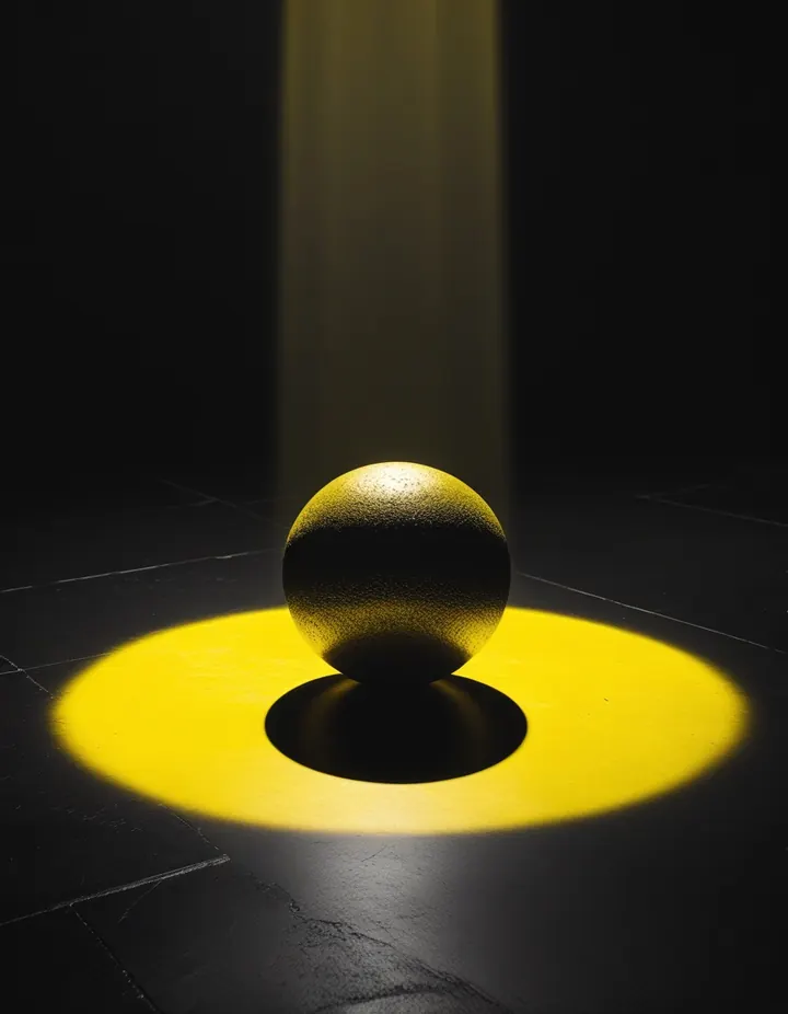 Top Crypto Betting Sites: A golden ball spinning above a black floor under flash A golden ball spinning above a black floor under flash