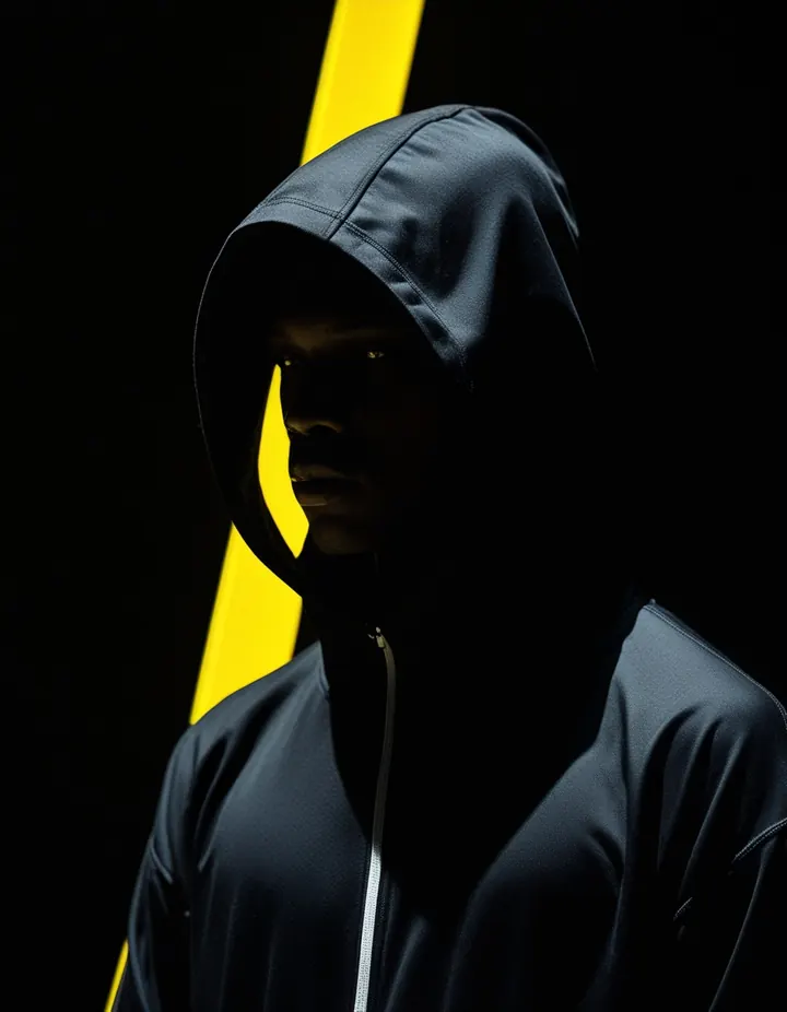 Top Crypto Betting Sites: A hooded figure in shadow under hard side light A hooded figure in shadow under hard side light